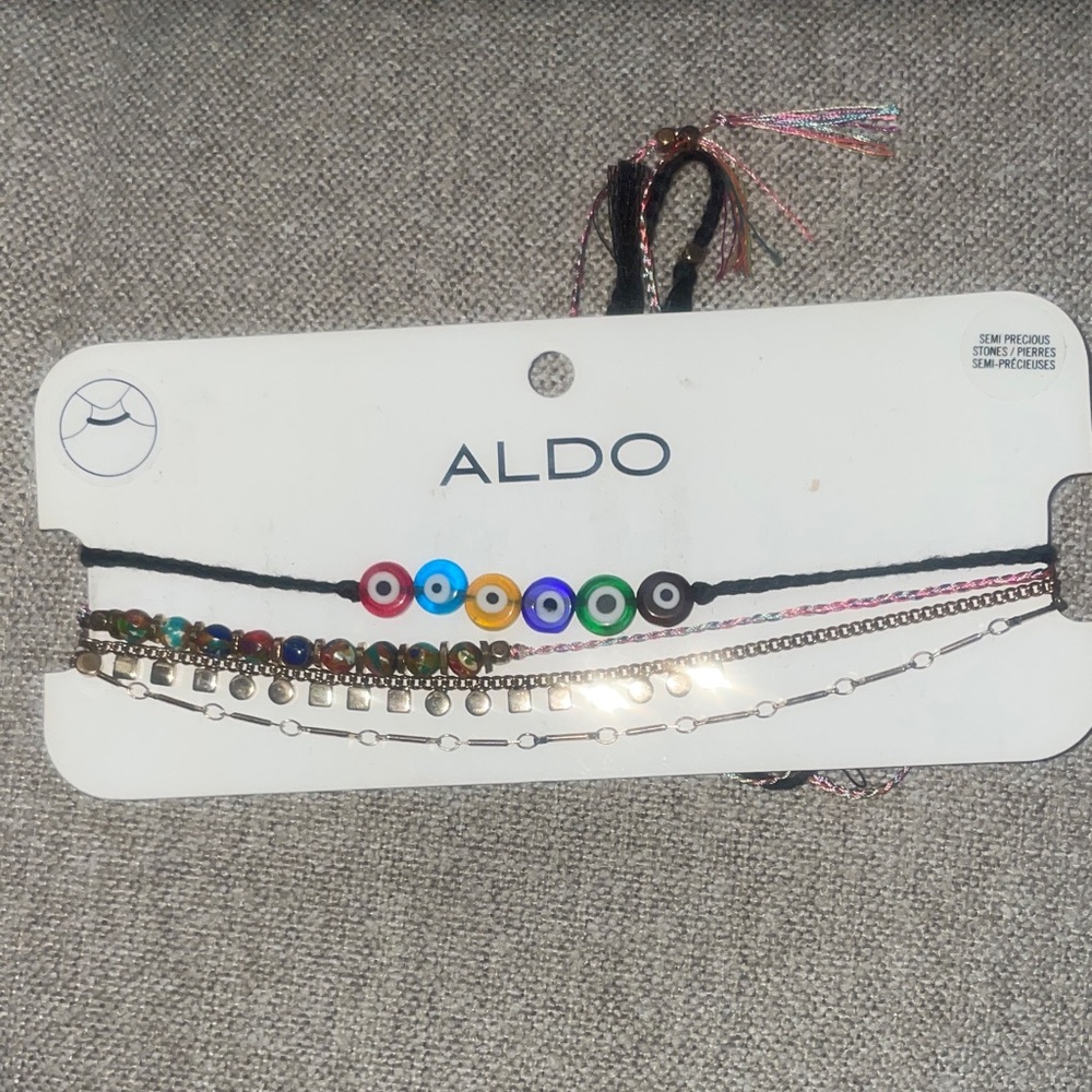 Aldo Set of 4 Beaded Evil-Eye choker